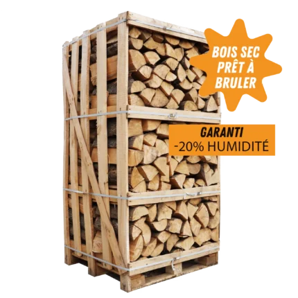 Box 2m³ de bois de chauffage sec étuvé