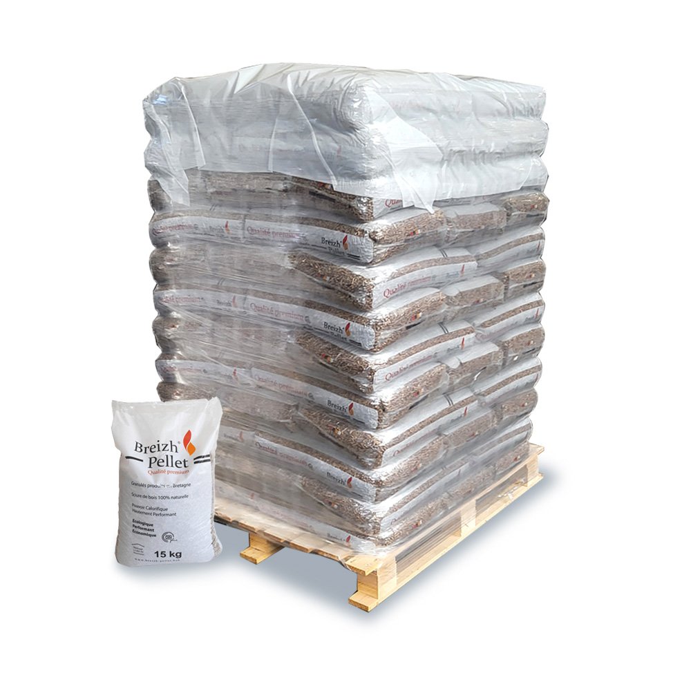 Breizh Pellet – Palette Granulés de bois Bretagne Breizh Pellet – Palette Granulés de bois Bretagne