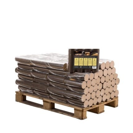 Briquettes rondes de hêtre